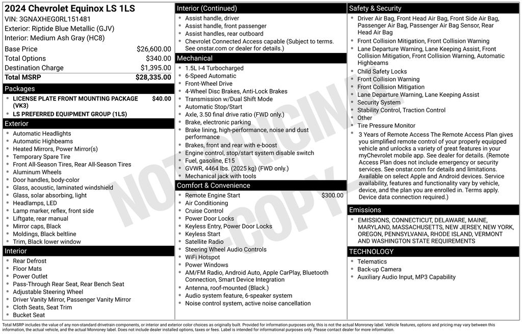 2024 Chevrolet Equinox LS Image 30 of 38