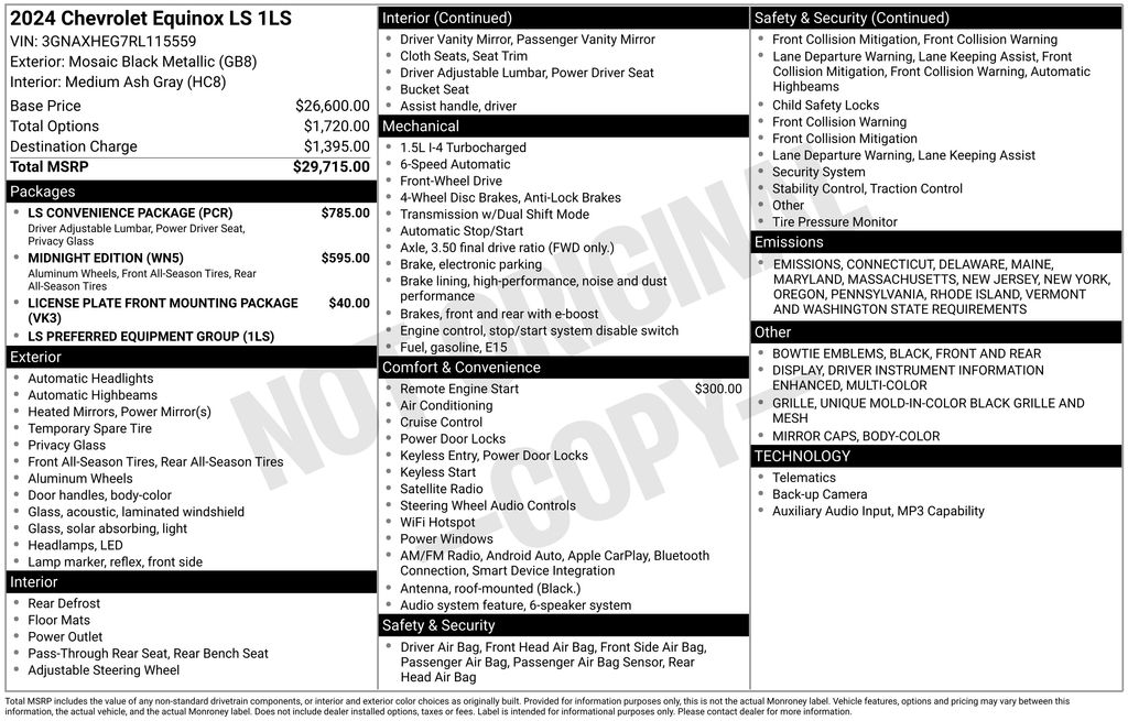 2024 Chevrolet Equinox LS Image 30 of 38