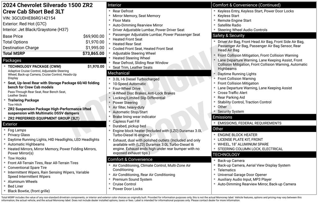 2024 Chevrolet Silverado 1500 ZR2 Image 34 of 40