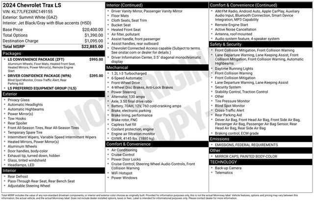 2024 Chevrolet Trax LS Image 10 of 26