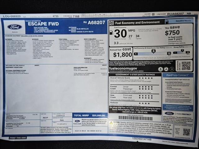 2024 Ford Escape Active Image 17 of 17