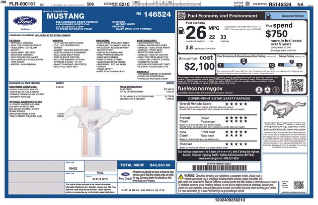 2024 Ford Mustang EcoBoost Premium Image 12 of 29