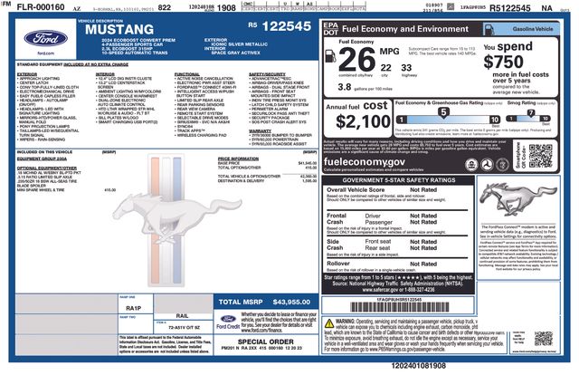 2024 Ford Mustang EcoBoost Premium Image 28 of 36