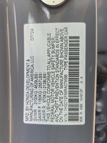 2024 Honda Accord Hybrid EX-L Image 34 of 42