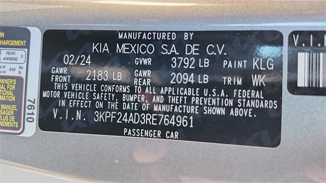2024 Kia Forte LXS Image 28 of 34