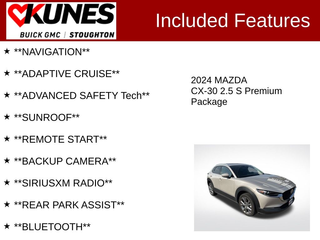 2024 Mazda CX-30 2.5 S Premium Package Image 6 of 49