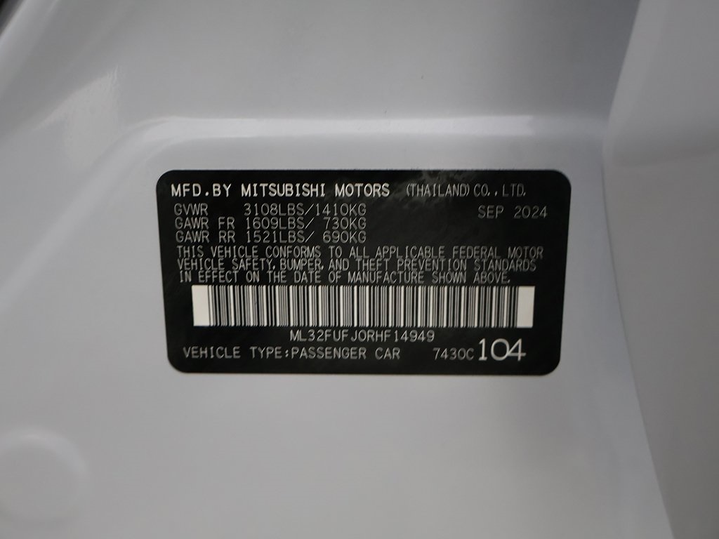 2024 Mitsubishi Mirage G4 LE Image 35 of 41