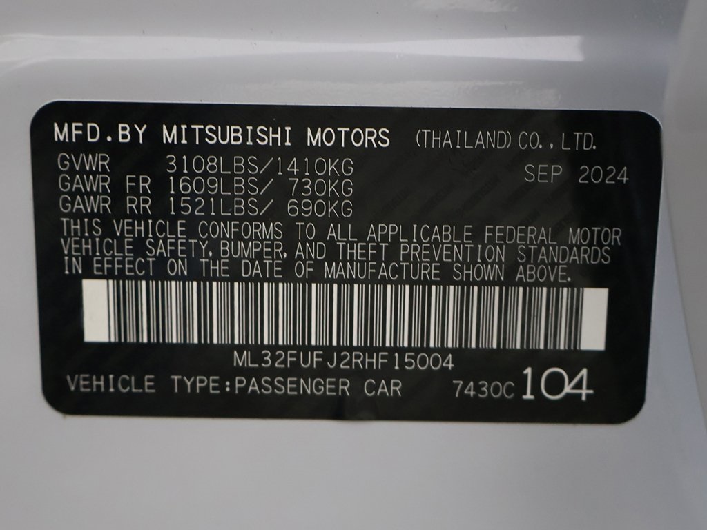2024 Mitsubishi Mirage G4 LE Image 33 of 40