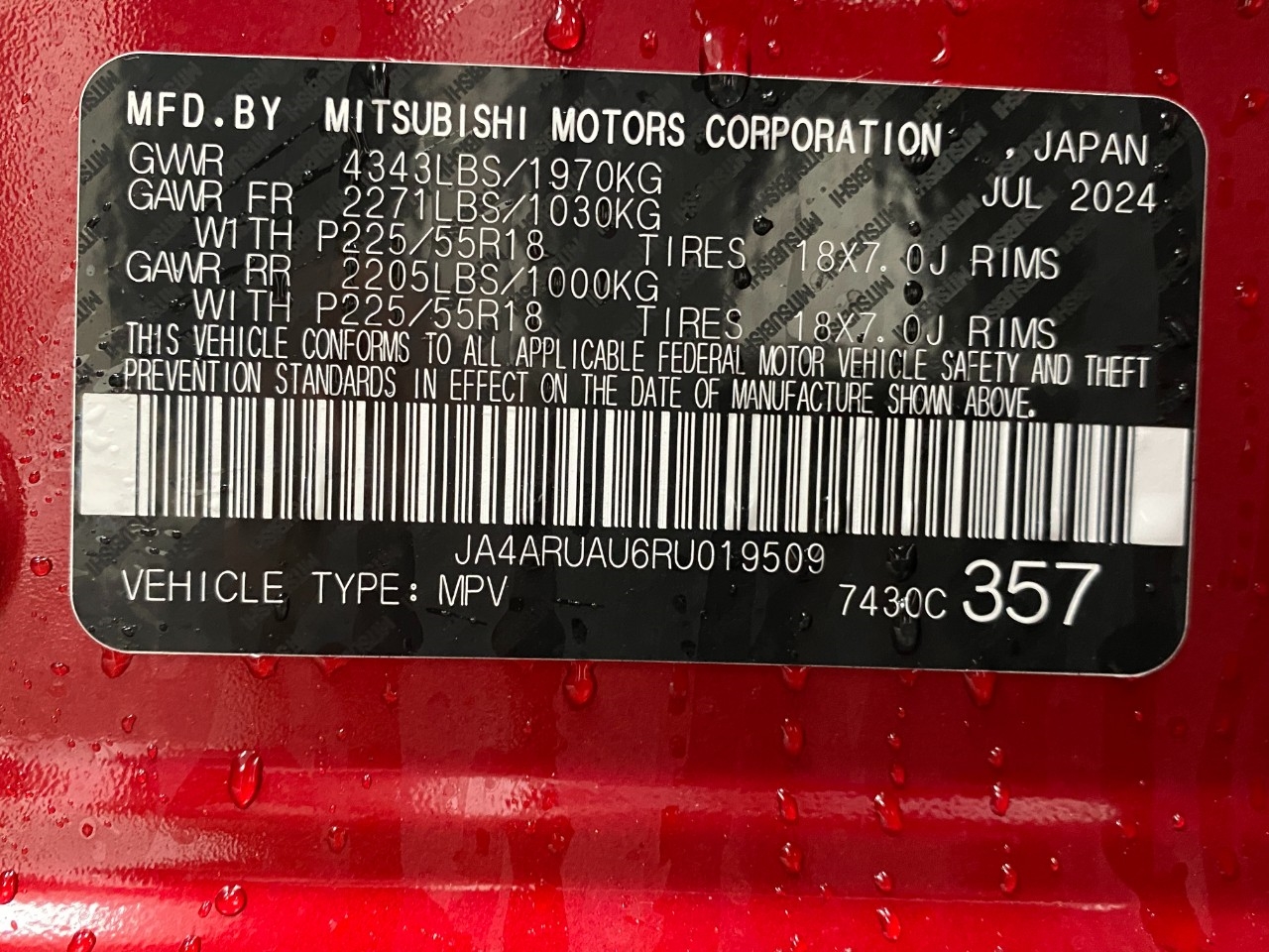 2024 Mitsubishi Outlander Sport ES Image 26 of 26