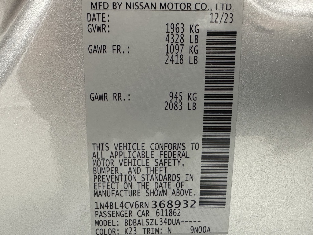 2024 Nissan Altima 2.5 SR Image 59 of 67