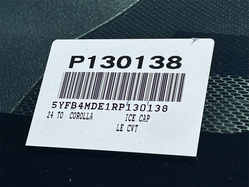 2024 Toyota Corolla LE Image 25 of 31