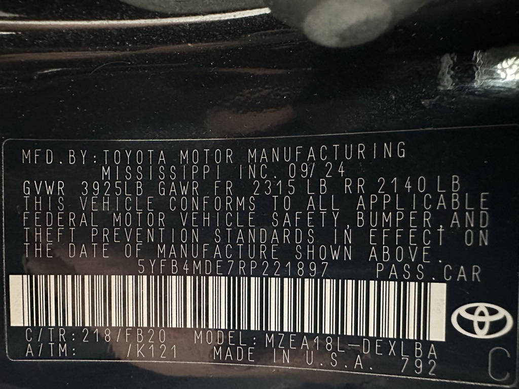 2024 Toyota Corolla LE Image 57 of 67