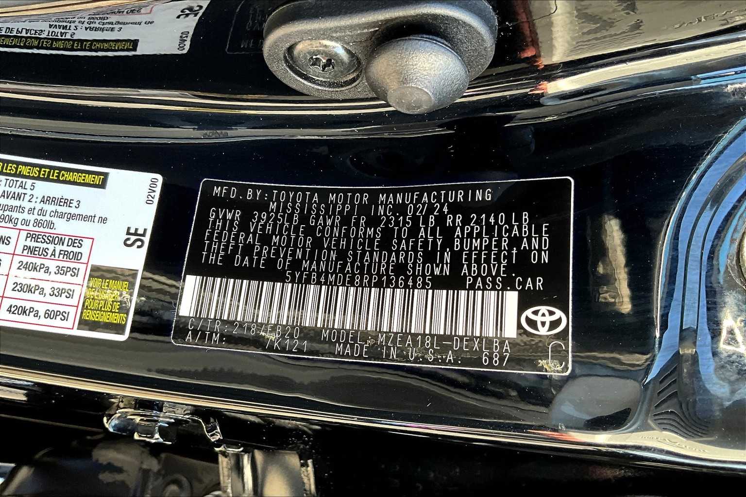 2024 Toyota Corolla LE Image 26 of 36