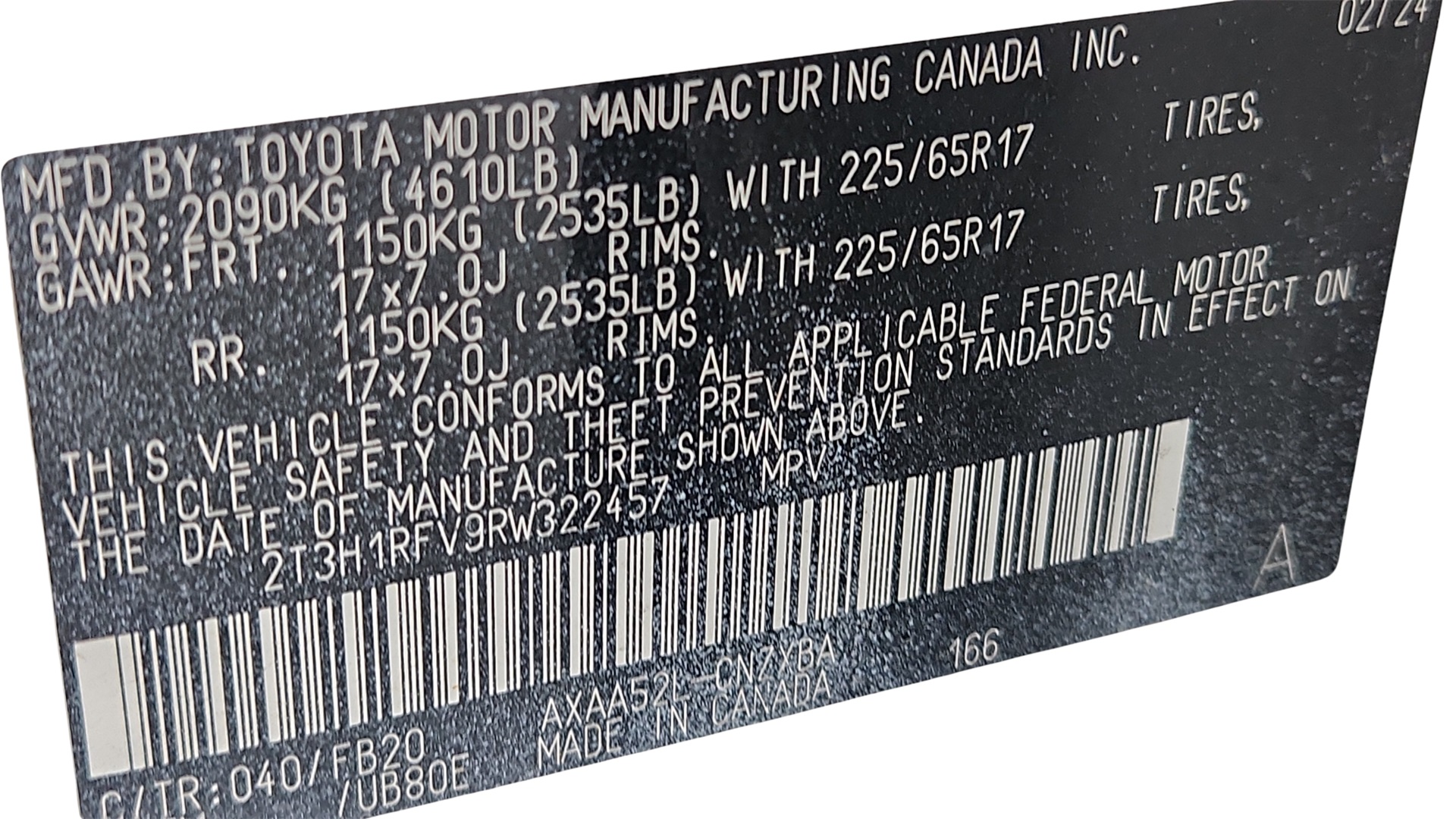 2024 Toyota RAV4 LE Image 25 of 27