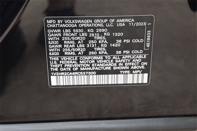 2024 Volkswagen Atlas 2.0T SE Technology Image 28 of 33