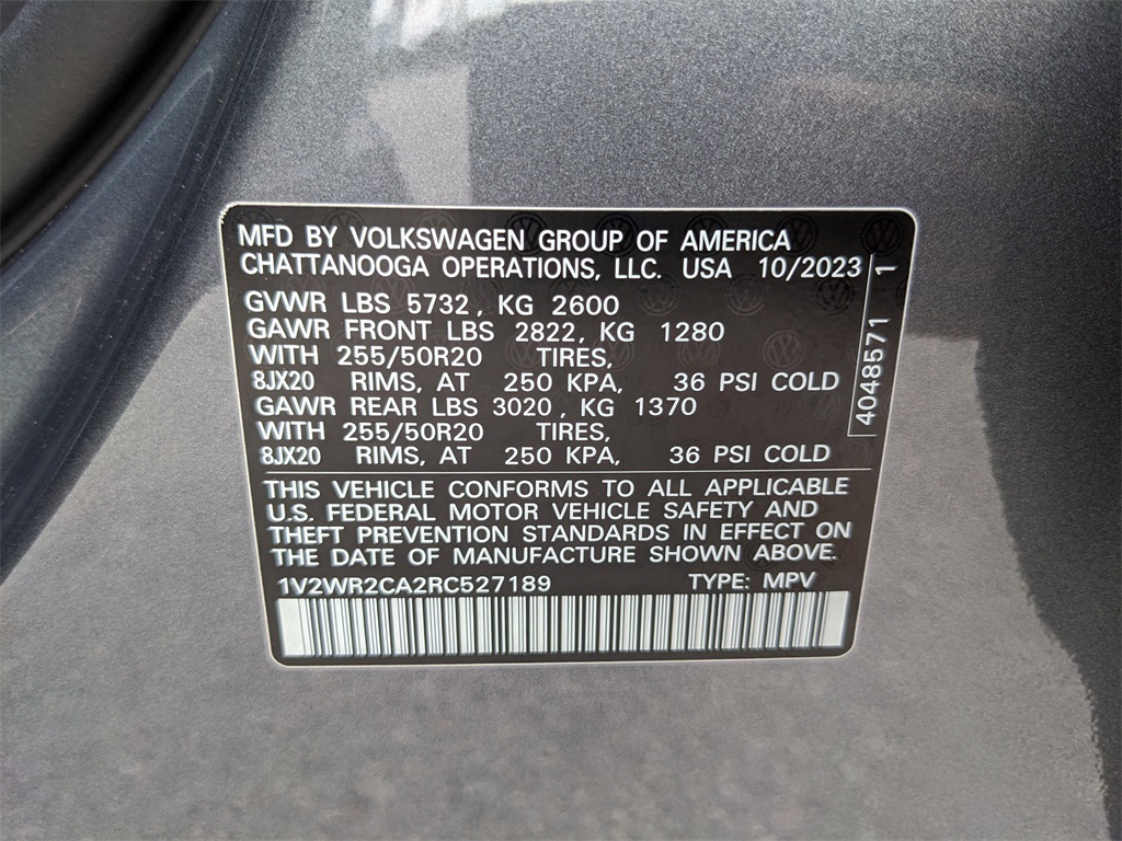 2024 Volkswagen Atlas 2.0T SE Technology Image 27 of 37