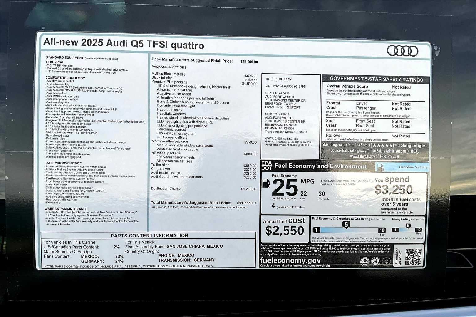 2025 Audi Q5 Premium Plus Image 16 of 19