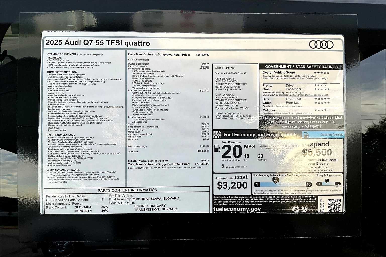 2025 Audi Q7 Premium Plus Image 19 of 20