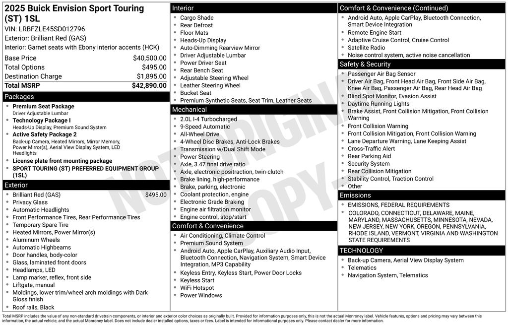 2025 Buick Envision Sport Touring Image 19 of 25