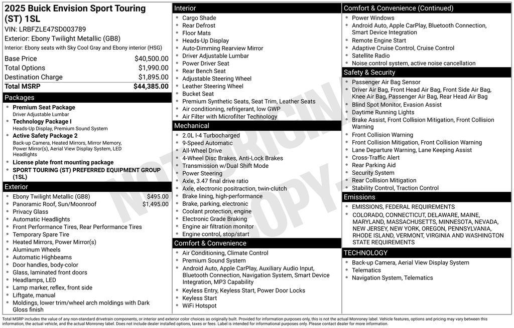 2025 Buick Envision Sport Touring Image 19 of 25