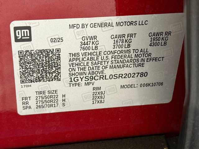 2025 Cadillac Escalade 4WD Premium Luxury Image 48 of 62