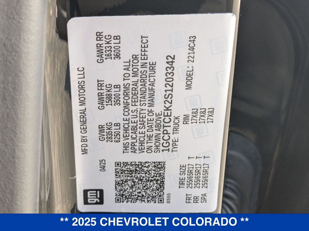 2025 Chevrolet Colorado LT Image 31 of 37