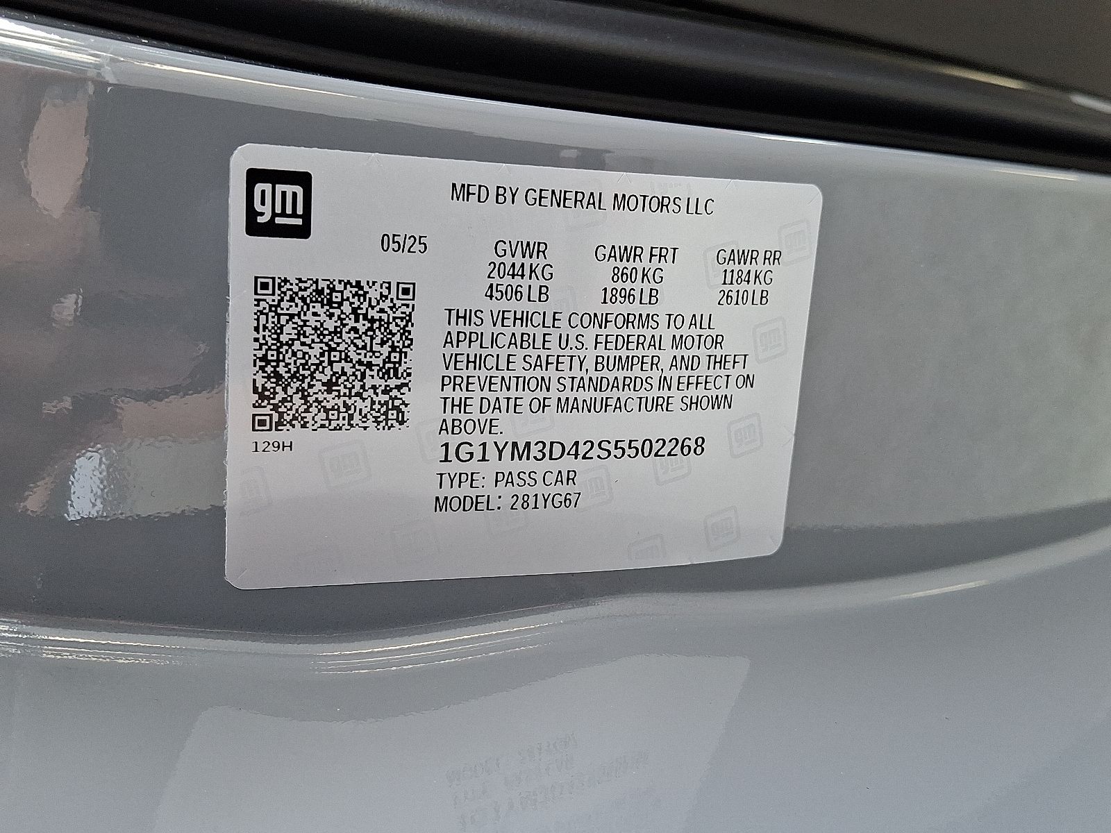 2025 Chevrolet Corvette 3LZ Image 8 of 9