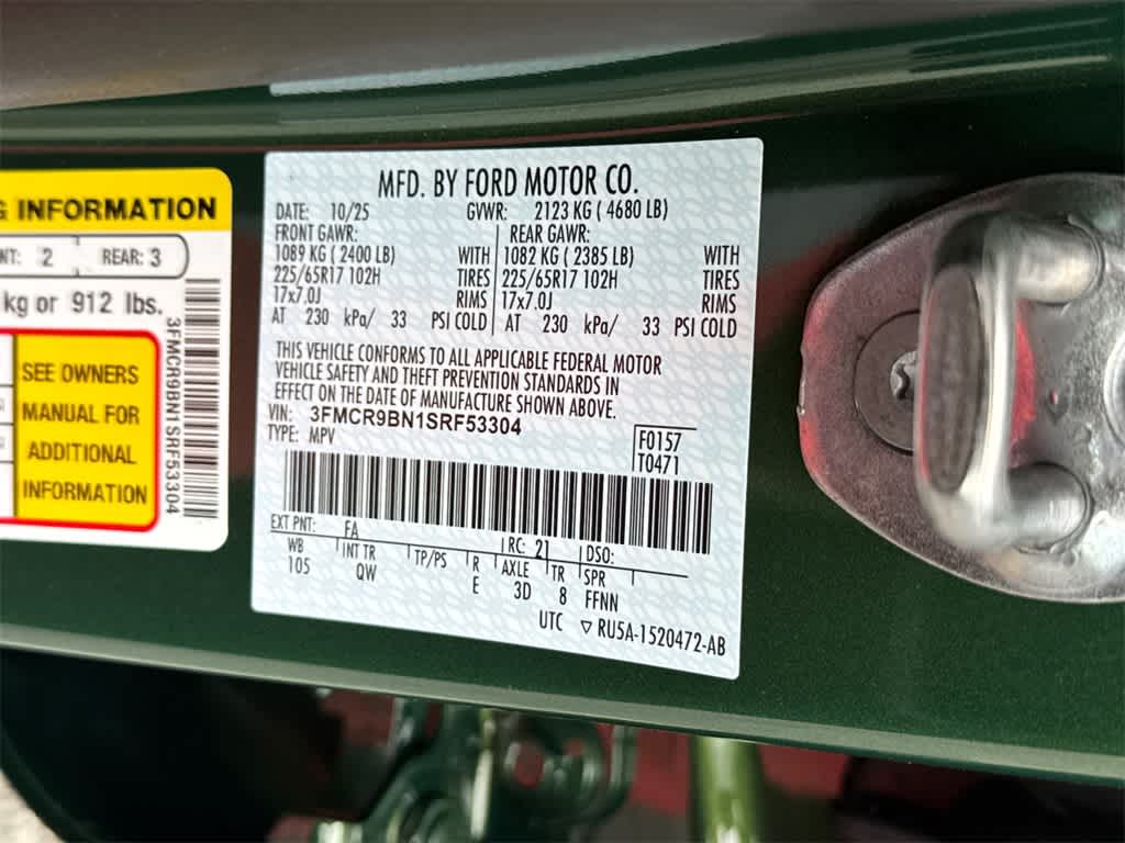 2025 Ford Bronco Sport Big Bend Image 23 of 30