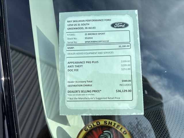 2025 Ford Bronco Sport Big Bend Image 25 of 32