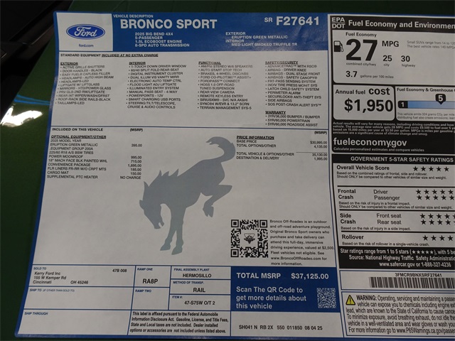 2025 Ford Bronco Sport Big Bend Image 24 of 29