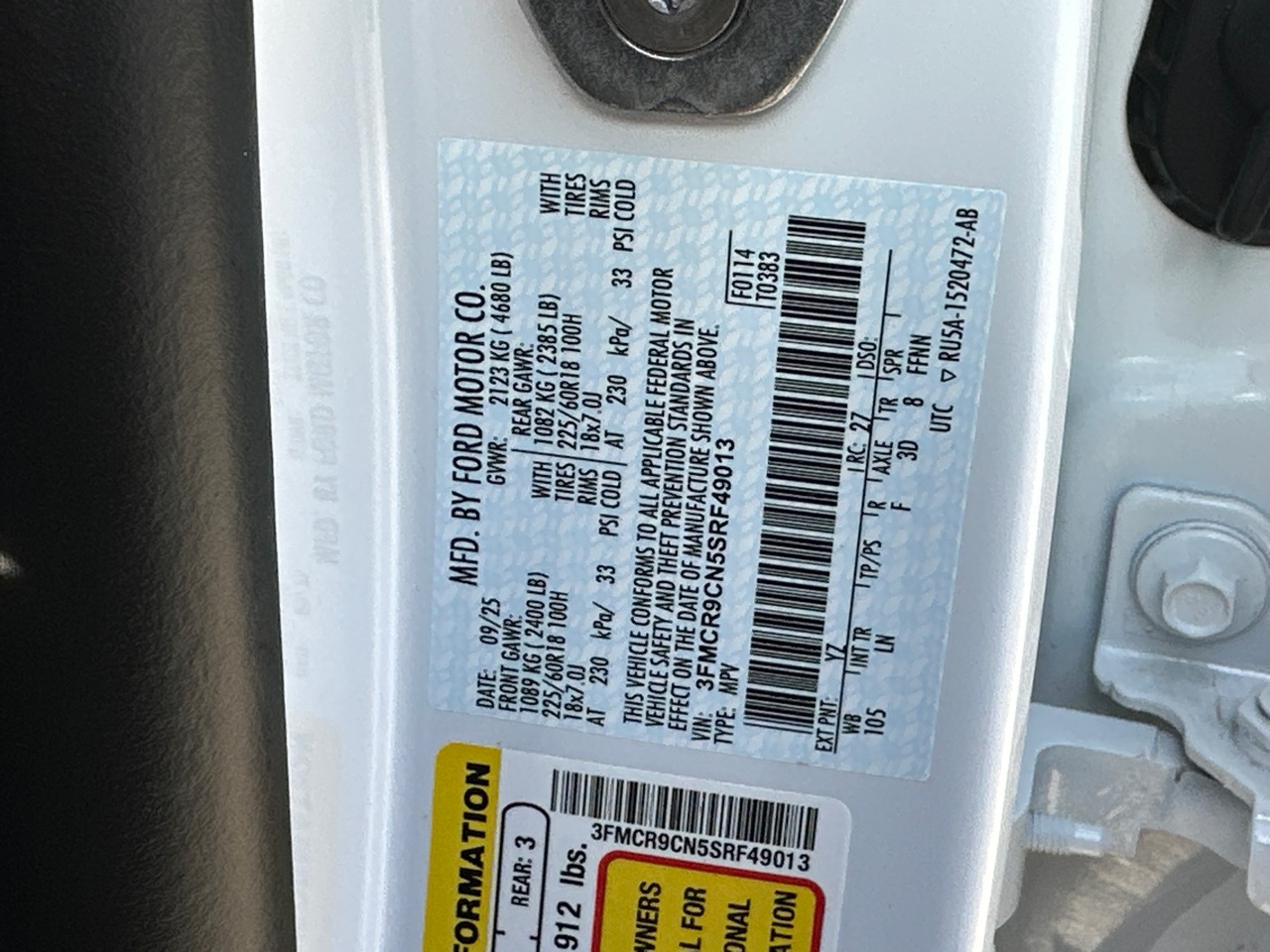 2025 Ford Bronco Sport Outer Banks Image 21 of 35