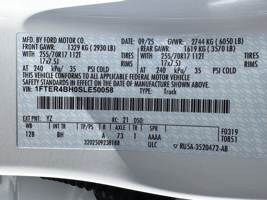 2025 Ford Ranger XL Image 36 of 40