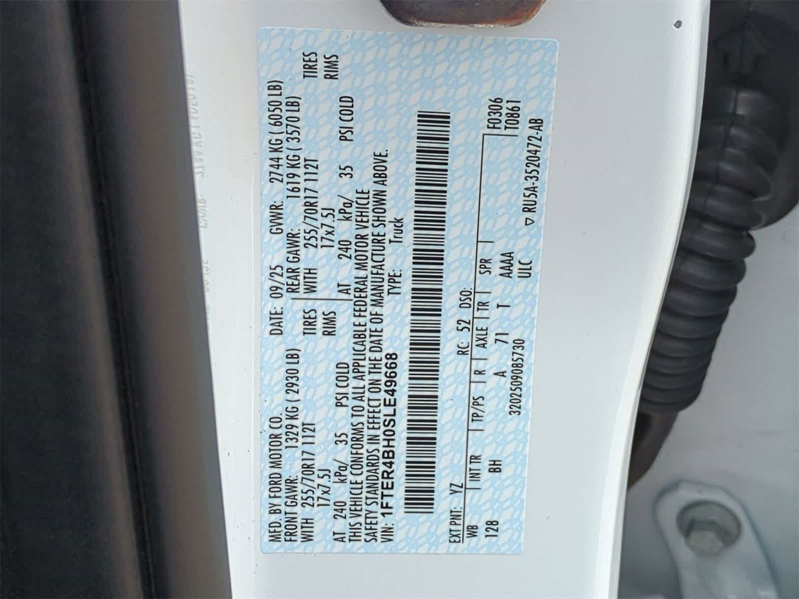 2025 Ford Ranger XL Image 29 of 32