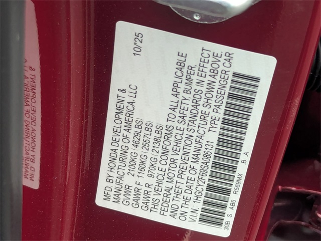 2025 Honda Accord Hybrid EX-L Image 21 of 25