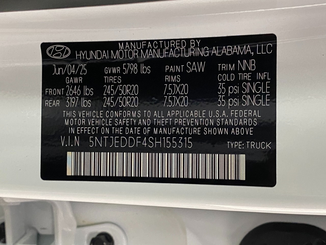 2025 Hyundai Santa Cruz Limited Image 32 of 36