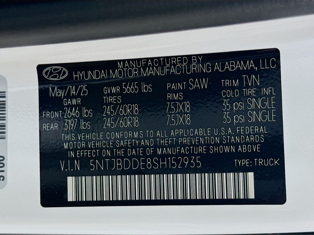 2025 Hyundai Santa Cruz SEL Image 28 of 31