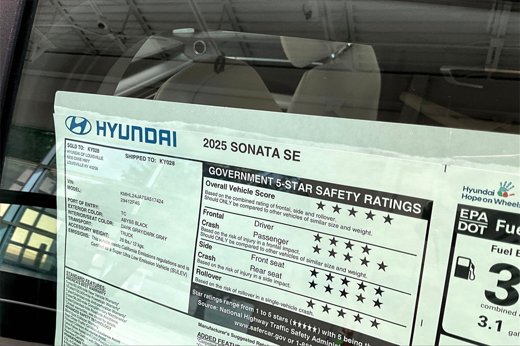 2025 Hyundai Sonata SE Image 13 of 14