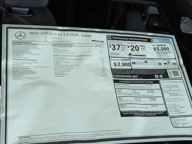 2025 Mercedes-Benz C-Class AMG C 63 S E Performance Image 18 of 21