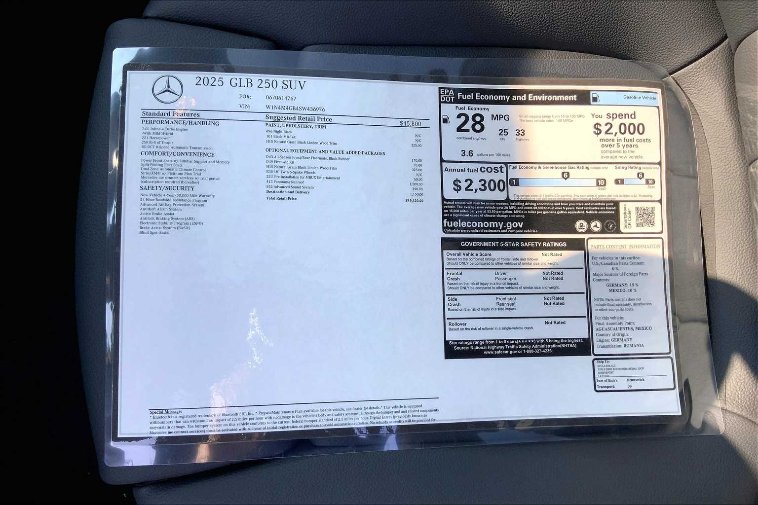 2025 Mercedes-Benz GLB 250 Image 14 of 16