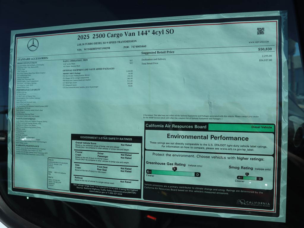 2025 Mercedes-Benz Sprinter Cargo Image 8 of 41