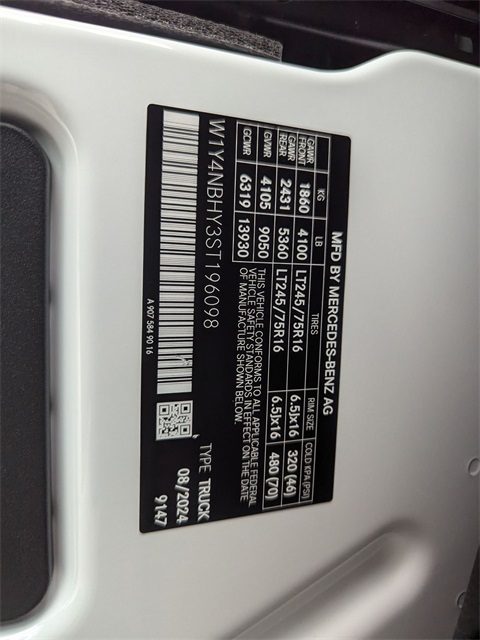 2025 Mercedes-Benz Sprinter Cargo Image 20 of 20