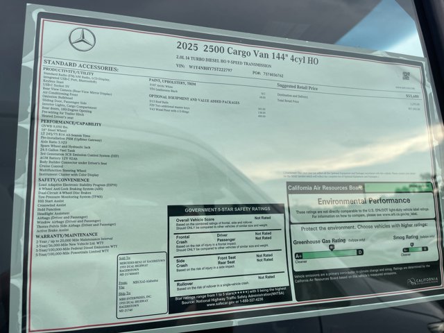2025 Mercedes-Benz Sprinter Cargo Image 9 of 9