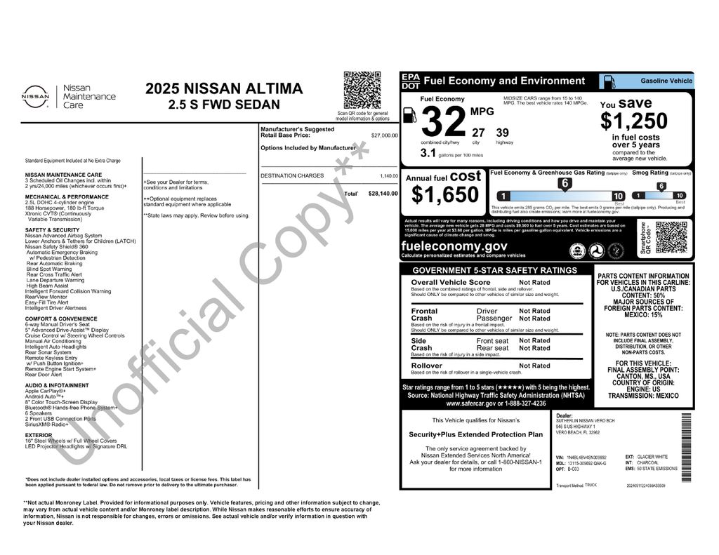 2025 Nissan Altima S Image 25 of 31