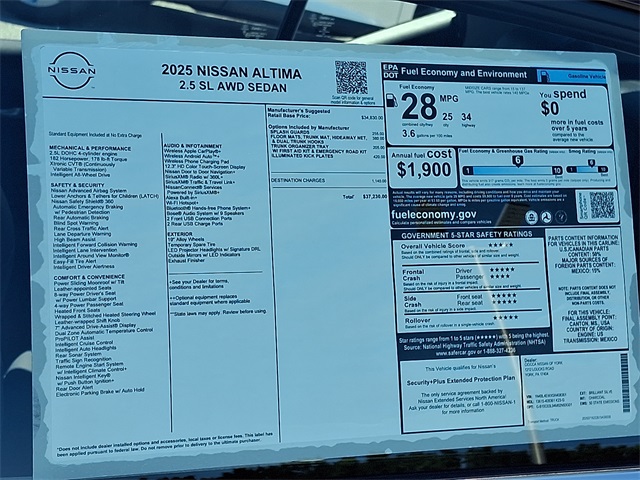 2025 Nissan Altima SL Image 19 of 21