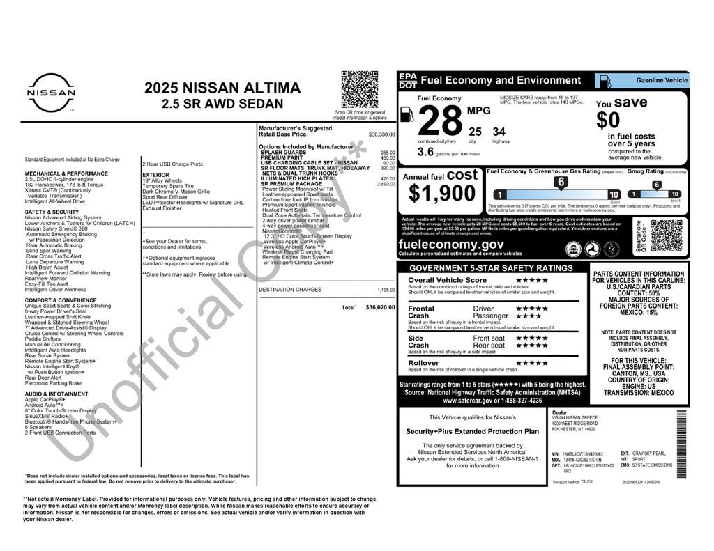 2025 Nissan Altima SR Image 32 of 38