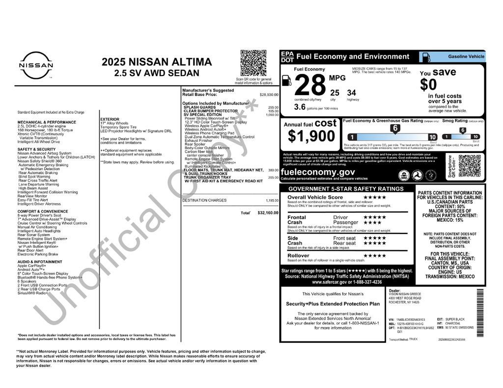 2025 Nissan Altima SV Image 29 of 37