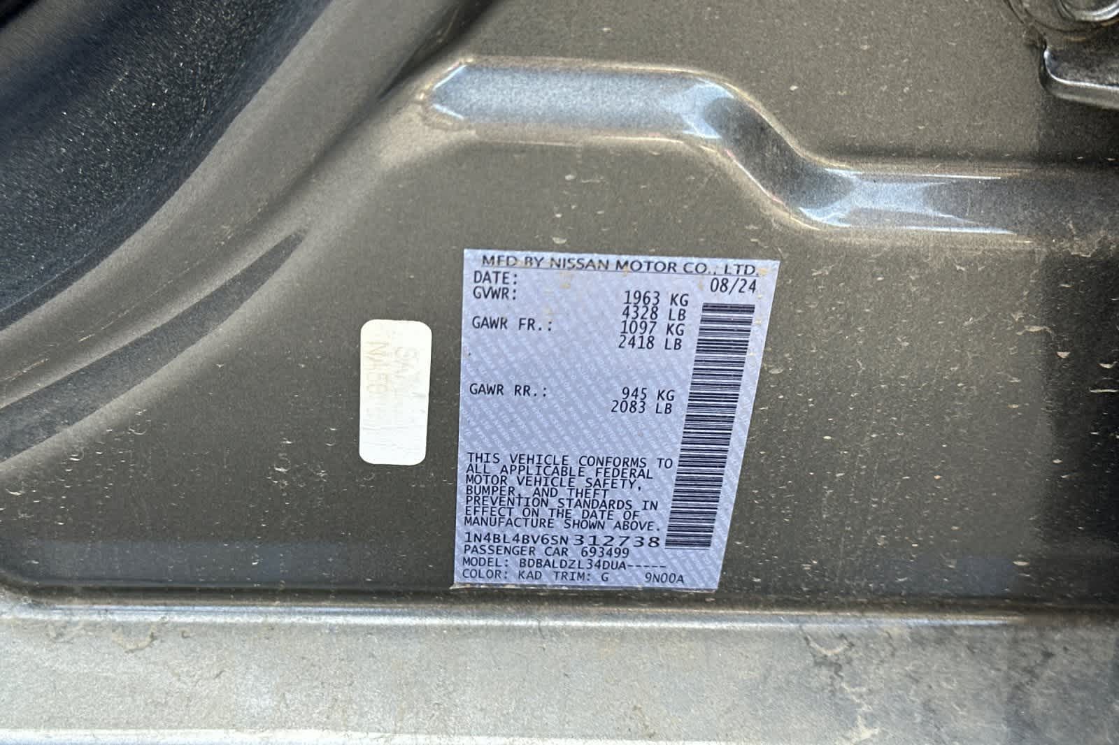 2025 Nissan Altima S Image 26 of 43