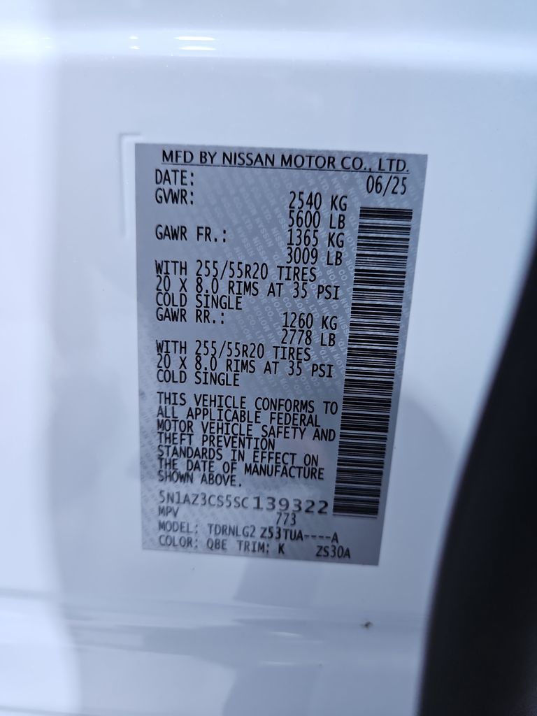 2025 Nissan Murano SL Image 25 of 30