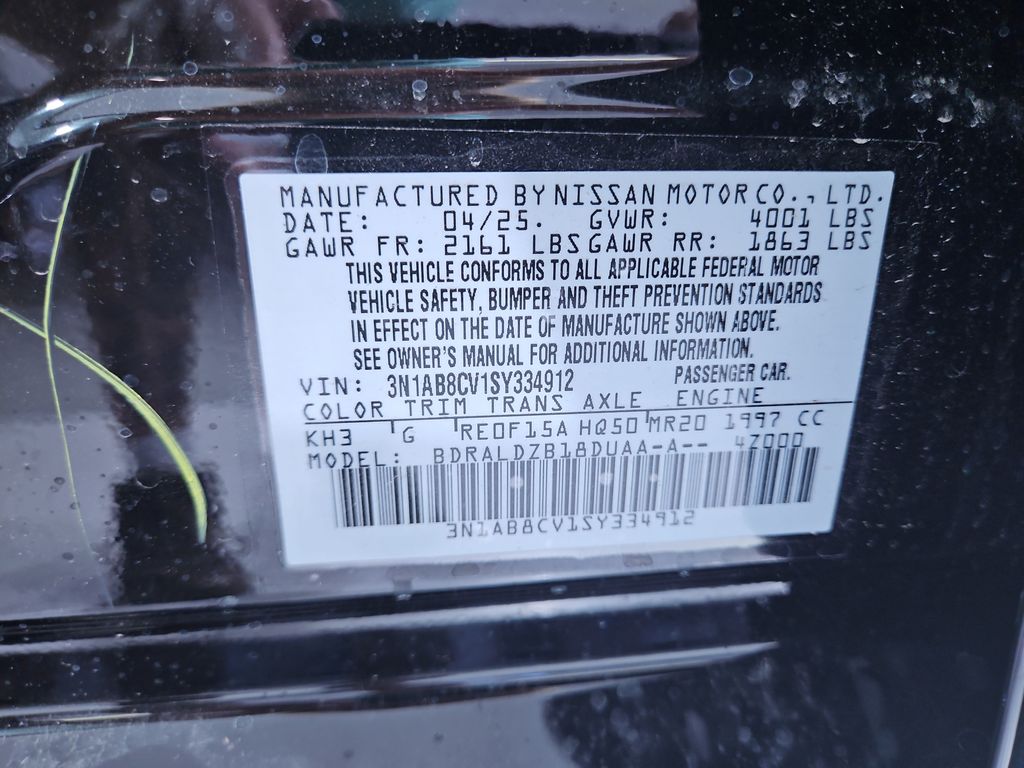 2025 Nissan Sentra SV Image 26 of 29