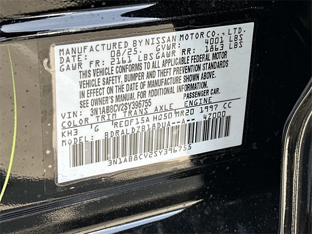 2025 Nissan Sentra SV Image 15 of 18